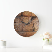 "Old Wood" ronde (grote wandklok) Grote Klok (Huis)