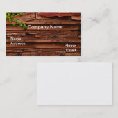 Old Wood Shack Wall Visitekaartje (Voorkant / Achterkant)