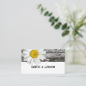 Old Wood Shasta Daisy Place Cards Plaatskaartje (Staand voorkant)