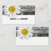 Old Wood Shasta Daisy Place Cards Plaatskaartje (Voorkant / Achterkant)
