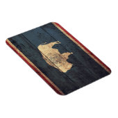 Old Wood Wyoming Flag Magneet (Rechterzijde)