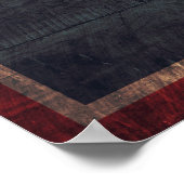 Old Wood Wyoming Flag Poster (Hoek)