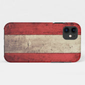 Old Wooden Austria Flag Case-Mate iPhone Case (Achterkant (horizontaal))
