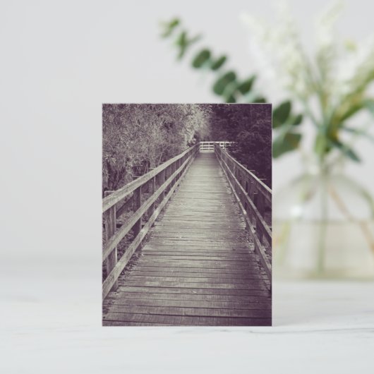 Old Wooden Boardwalk Briefkaart (Staand voorkant)