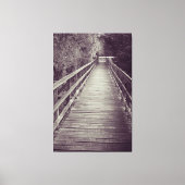 Old Wooden Boardwalk Canvas Afdruk (Voorkant)