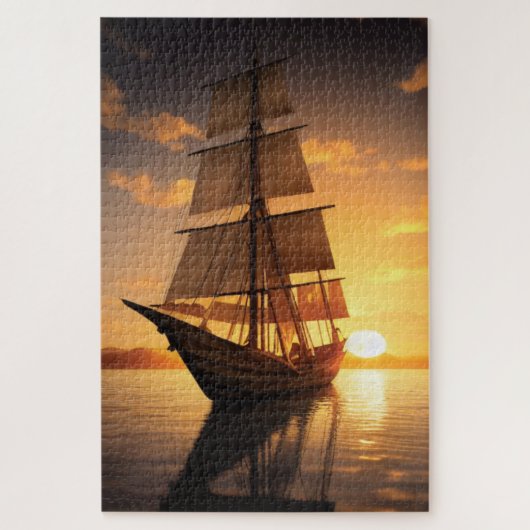 Old Wooden Boat Jigzaag Puzzle Legpuzzel (Verticaal)