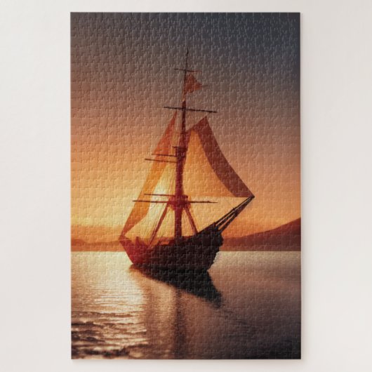 Old Wooden Boat Jigzaag Puzzle Legpuzzel (Verticaal)