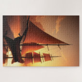 Old Wooden Boat Jigzaag Puzzle Legpuzzel (Horizontaal)