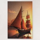 Old Wooden Boat Jigzaag Puzzle Legpuzzel (Verticaal)