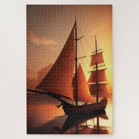 Old Wooden Boat Jigzaag Puzzle Legpuzzel (Verticaal)
