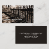 Old Wooden Fence Visitekaartje (Voorkant / Achterkant)