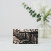 Old Wooden Fence Visitekaartje (Staand voorkant)