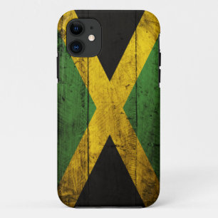 Old Wooden Jamaica Flag iPhone 11 Hoesje