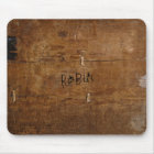 Old "Wooden" Mousepad met (of zonder) jouw naam