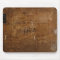 Old "Wooden" Mousepad met (of zonder) jouw naam