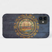 Old Wooden New Hampshire Flag Case-Mate iPhone Case (Achterkant (horizontaal))