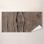 Old wooden sleepers textured backgroundabstract, a badhanddoek (Badhanddoek)