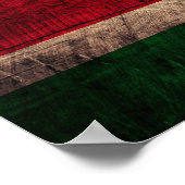 Old Wooden Suriname Flag Poster (Hoek)