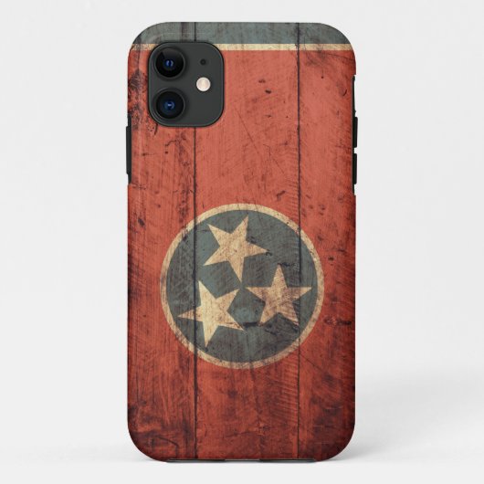 Old Wooden Tennessee Flag iPhone 5 Hoesje (Achterkant)