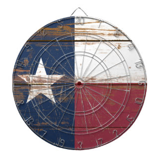 Old Wooden Texas State Flag Dart Board Dartbord