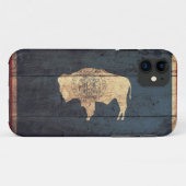 Old Wooden Wyoming Flag Case-Mate iPhone Case (Achterkant (horizontaal))