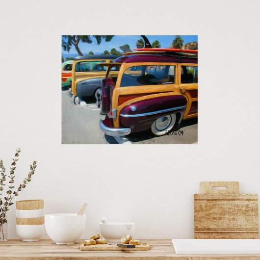 Old Woodies Poster (Keuken)