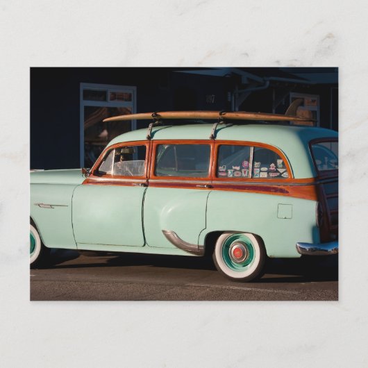 Old Woody Pontiac Briefkaart (Voorkant)