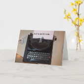 Old Word Processor Kaart (Gele Bloem)