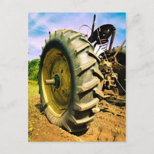 Old, Working John Deere Tractor Briefkaart