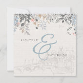 Old World Charm bruiloft uitnodiging (Voorkant)