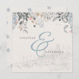 Old World Charm bruiloft uitnodiging