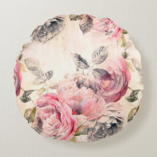 Old World Charm English Rozen Cushions Rond Kussen
