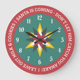 Old World Christmas Clock with Santa Indicator Grote Klok