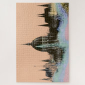 Old World City Skyline met Spires Modern Art Legpuzzel (Verticaal)