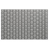 Old World Damask White op zwart Stof (Yard (91,4 cm))