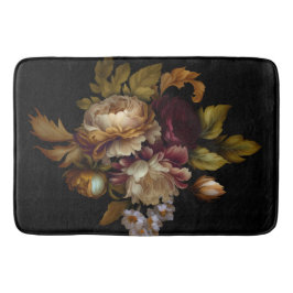Old World Dark Floral Bouquet Badmat