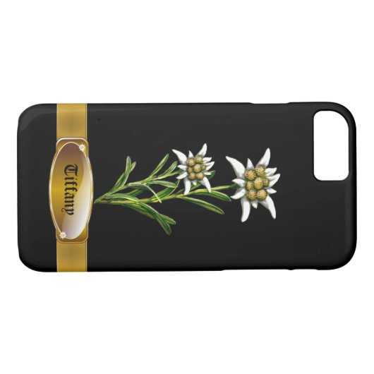 Old World Edelweiss - Aangepast Case-Mate iPhone Case (Achterkant (Horizontaal))
