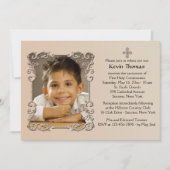 Old World Lijst Photo Invitation Kaart (Voorkant)