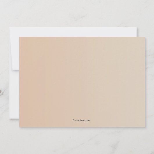 Old World Lijst Photo Invitation Kaart (Achterkant)