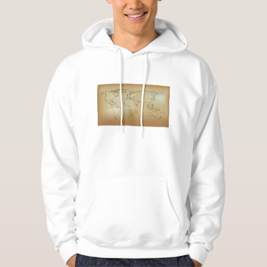 Old World Map Hoodie (Voorkant)