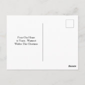 Old World Nostalgia with Pine Christmas Ornament  Briefkaart (Achterkant)