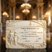 Old World Romantic Architectural Arch RSVP Kaartje