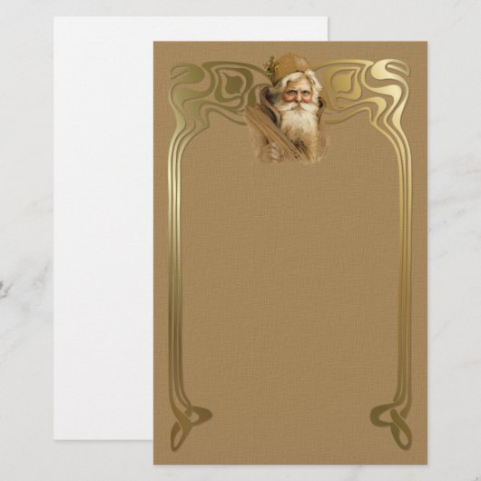 Old World Santa Briefpapier (Voorkant / Achterkant)
