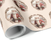 Old World Santa Cadeaupapier (Rol Hoek)