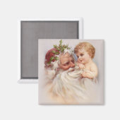Old World Santa en Cherub Magneet (Voorkant / Achterkant)
