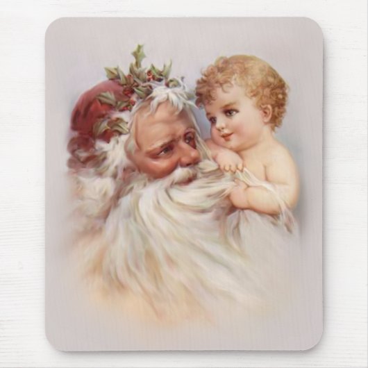 Old World Santa en Cherub Muismat (Voorkant)