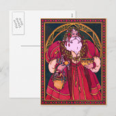 Old World Santa Feestdagenkaart (Voorkant / Achterkant)