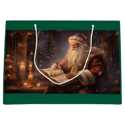 Old World Santa Groot Cadeauzakje (Voorkant)