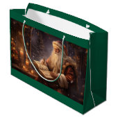 Old World Santa Groot Cadeauzakje (Achterkant Gekanteld)