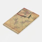 Old World Santa Holiday Season Sticky Note Pad (Schuin)